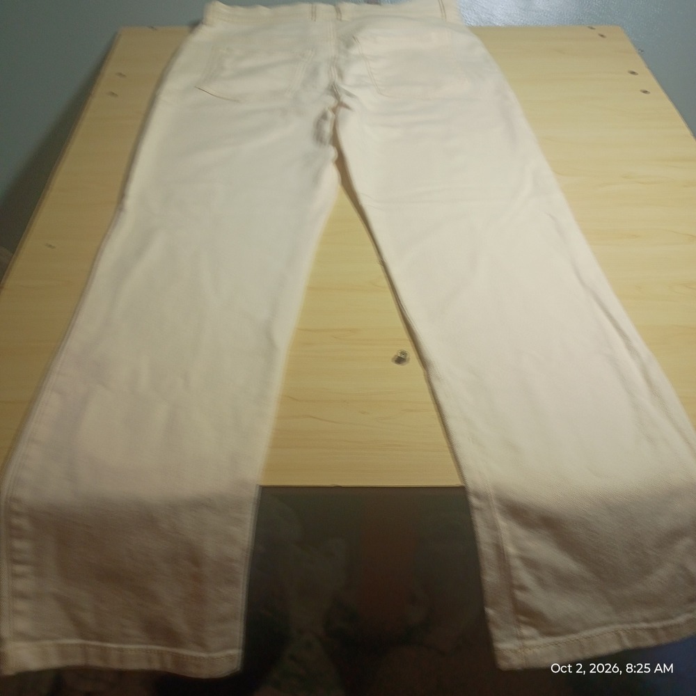 Gloria Vanderbilt Amanda Jeans Women 8 Average Yellow High Rise Straight Leg